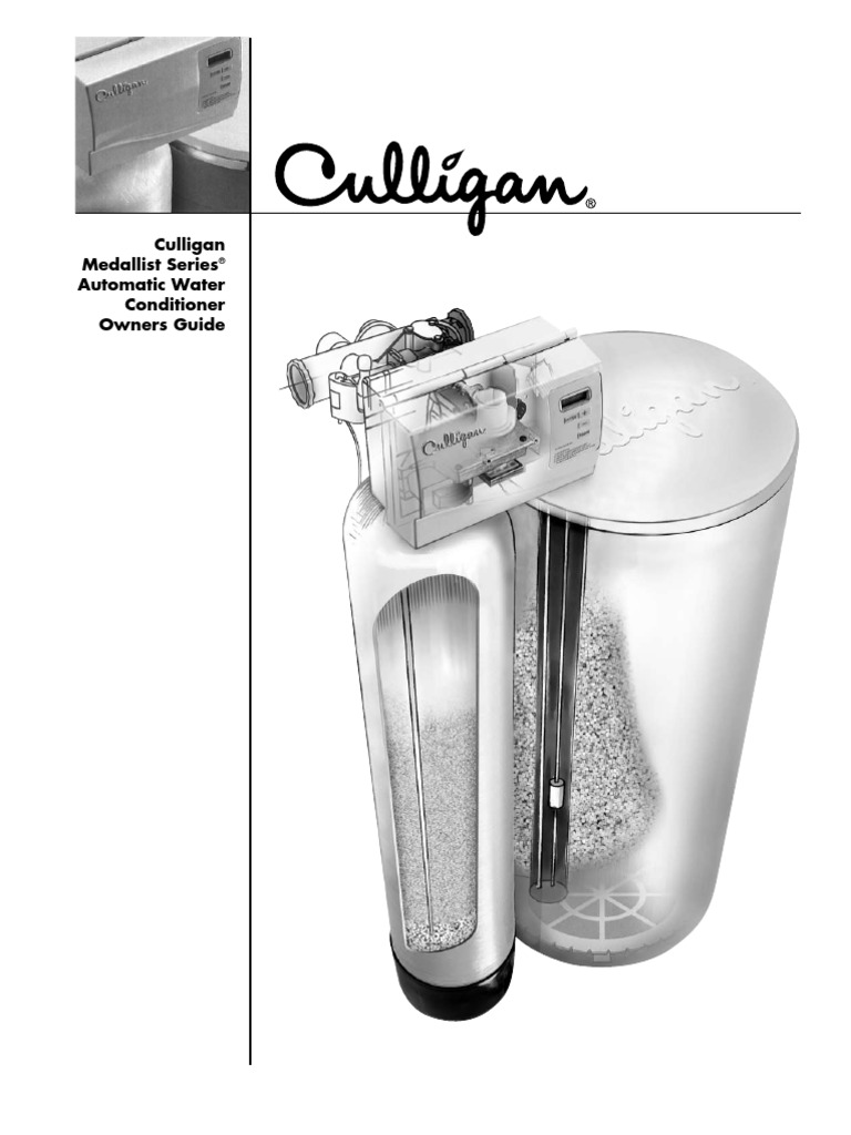 Culligan Medallist Series Water Softener Fr 2003 (Rev F6) 01016385