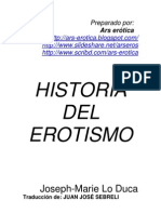 Joseph Lo Duca. Historia Del Erotismo.