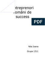 Antreprenori Români de Success