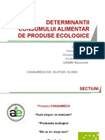 Determinantii consumului alimentar de produse ecologice.pps