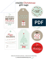 Printable Christmas Tags PDF