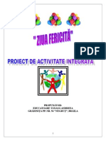 ZIUA FERICITA - Proiect Didactic