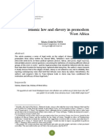 Islamic Law and and Slavery in Premodern West Africa- by Marta GARCIA NOVO Universidad Complutense de Madrid. Journal of World History Universitat Pompeu Fabra ا Barcelona Número 2 (novembre 2011)