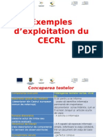 3.2 Exemples DΓÇÖexploitation Du CECRL