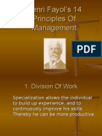 14 Principles of Management