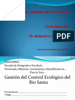 Gestión ecológica del Río Santa