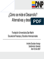 Como Se Mide El Desarrollo - Alternativas y Desafã Os