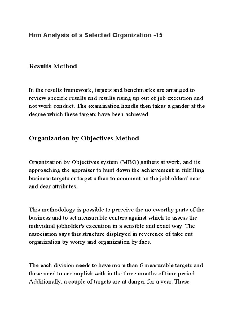 HRM Analysis & Training Strategies | PDF | Human Resource Management ...