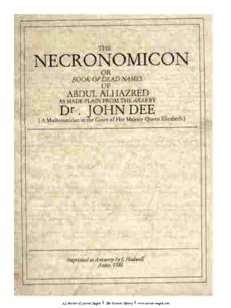 Necronomicon - John Dee
