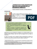 La Evaluación en La Residencia Medica en Bolivia