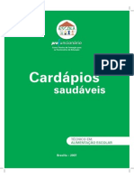 Cardápio Saudável - Ministério Da Educação