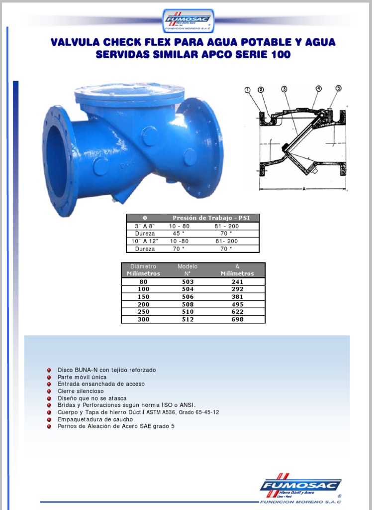 Catalogo-Valvula Check FLEX | PDF