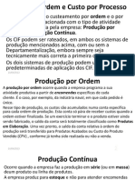 Blocos 15 A 17 Custo Por Ordem, Processo, Padrão, Estimados, Controláveis, Não Controláveis