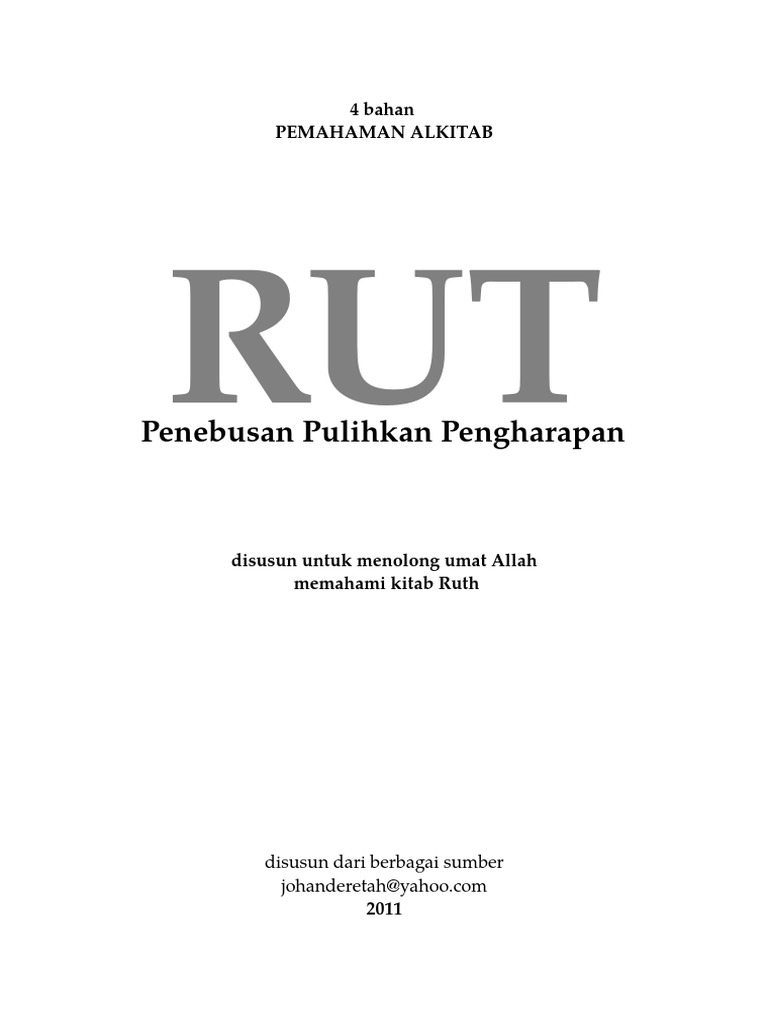 Arti dan Pesan Kitab Rut dalam Alkitab | PDF | Agama & Spiritualitas