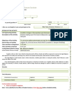 De La Salle Health Sciences Institute: Details of The Activity Unit Sponsoring Activity Description of The Activity