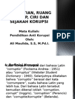 Download Pengertian Ruang Lingkup Ciri dan Sejarah Korupsi by HaristianSahroni SN263912869 doc pdf