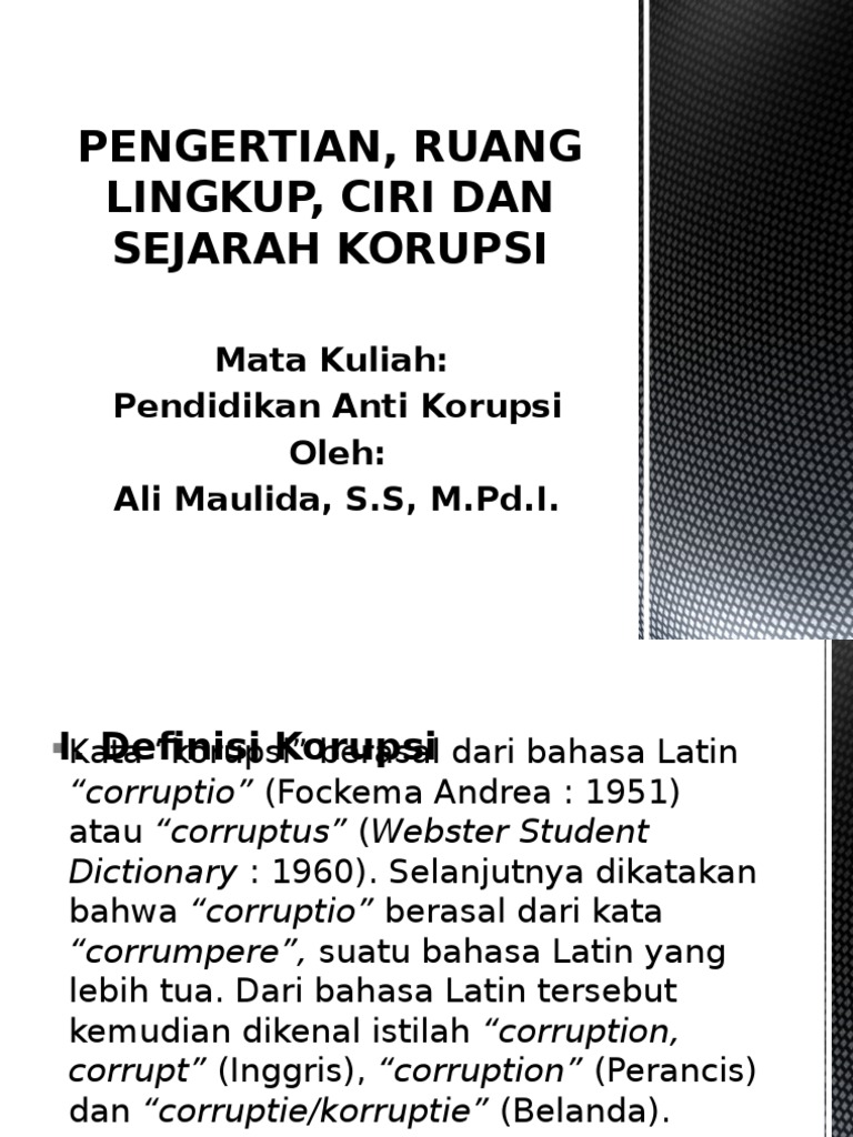 Jurnal Septian Pendidikan Anti Korupsi