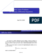 Initial Value Problems For Ordinary Differential Equations: April 20, 2015
