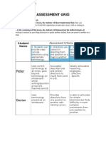 Assessment Grid Portfolio Standard 5.3