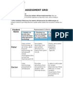 Assessment Grid Portfolio Standard 5.3