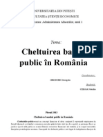 Cheltuirea banului in Romania