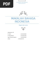 Makalah Ragam Dan Laras Bahasa Indonesia