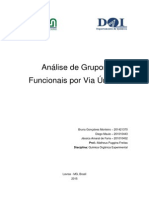 Análise de Grupos Funcionais Por via Úmida