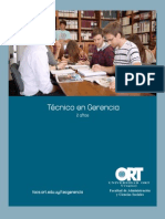 Folleto de Técnico en Gerencia