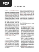 World Is Flat - Summary