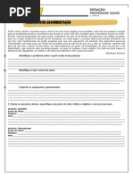 exercicios argumentação