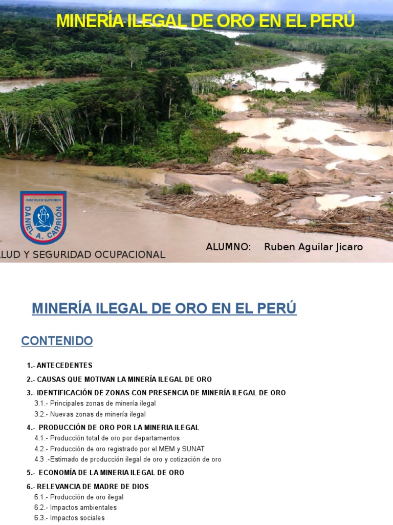 Minería Ilegal de Oro en El Perú | PDF | Minería | Perú