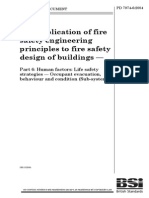 The application of fire safety engineering principles to fire safety design of buildings