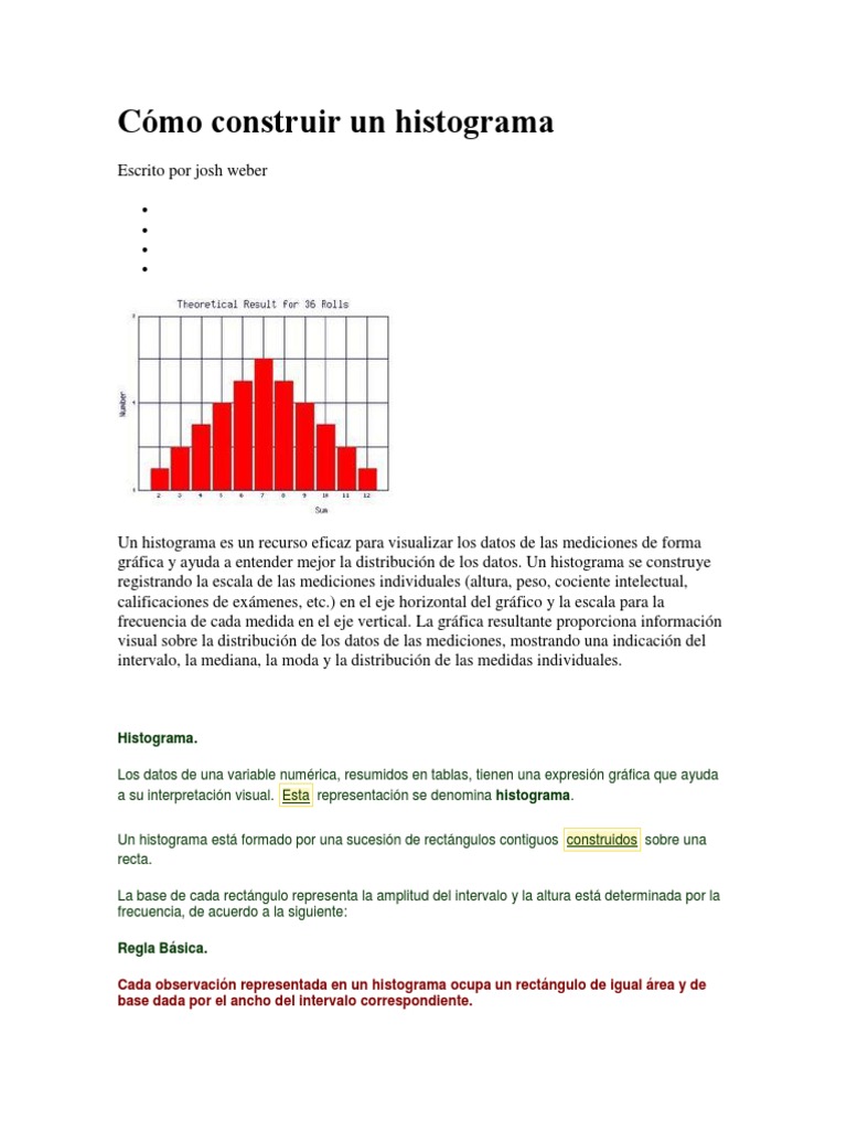 Cómo Construir Un Histograma | Histograma | Enseñanza de matemática
