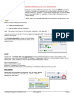 Creating A Requisition For Materials Full Instructions