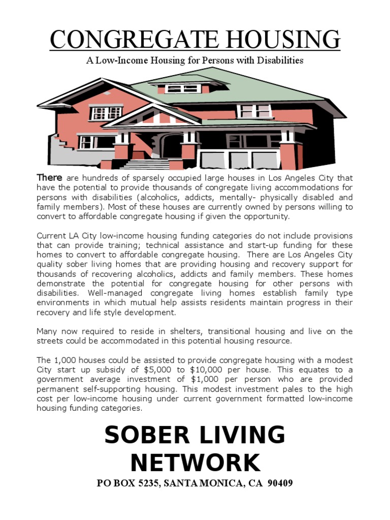 Affordable Congregate Housing for Disabilities | PDF | Social Science ...
