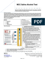 MCC Saliva Alcohol Test