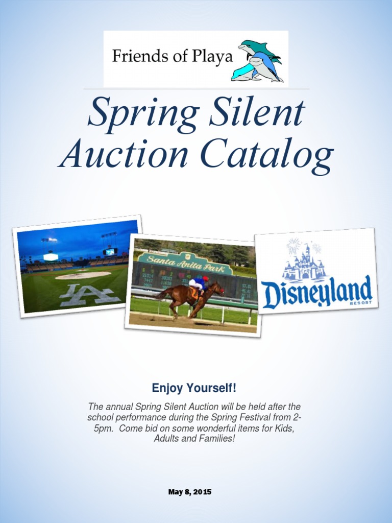 Spring Silent Auction Catalog 2015 | PDF | Games & Activities | Cooking ...