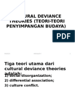 Kriminologi Cultural Deviance Theories Teori Teori Penyimpangan Budaya