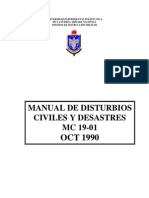 Manual de Disturbios Civiles y Desastres MC 19 01 PDF