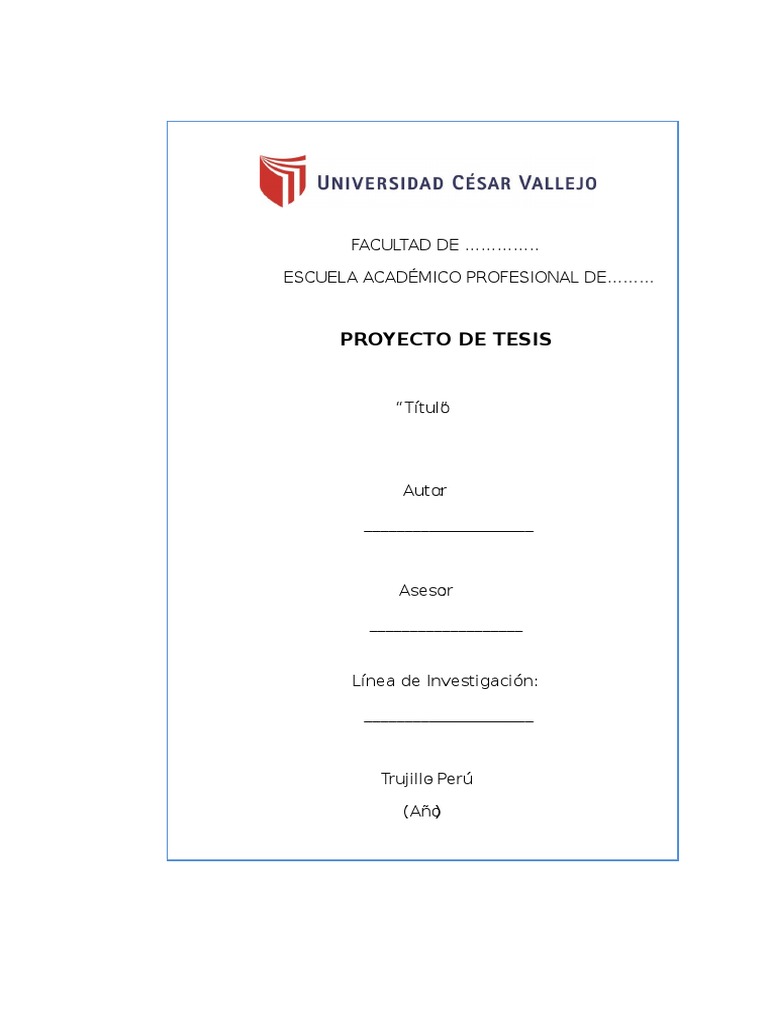 Guía para Elaborar un Proyecto de Tesis | PDF | Presupuesto | Teoría