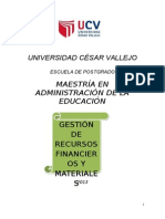 Modulo Gestion de Recursos Financieros y Materiales