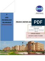 Comsats Institute OF Informatio N AND Technology Islamabad: Project Report (Ball & Beam)