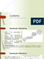 Carbino: o novo material mais forte