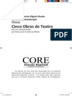 Cinco Obras de Teatro, Alberto Olguin