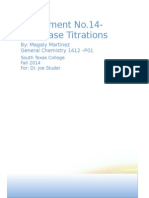 Acid Base Titrations - Chemistry Lab