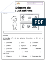 Género de Sustantivos