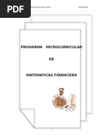 Programa Matematicas Financieras