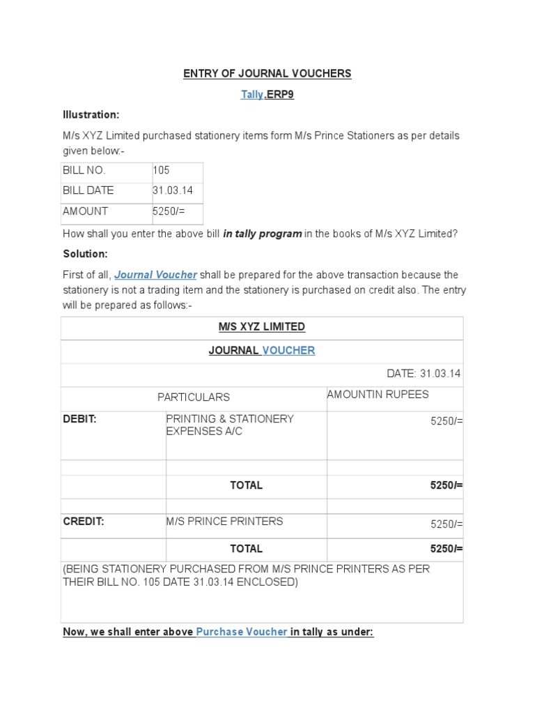 Entry of Journal Vouchers | PDF | Voucher | Payments