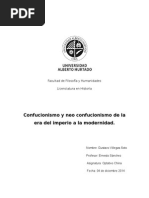 Confucionismo y Neo Confucionismo de La Era Del Imperio a La Modernidad