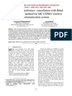 Successful interference cancellation with Blind Equalization method for MC-CDMA wireless communication system